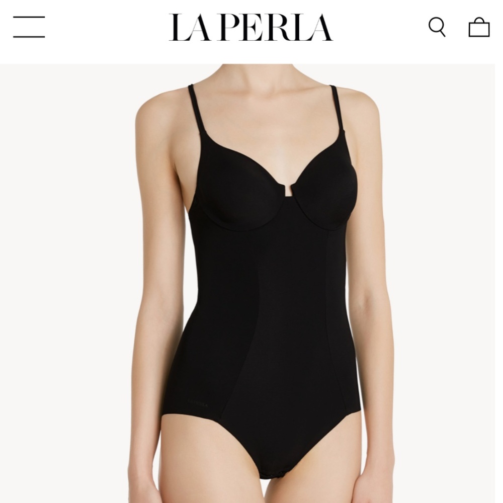 La Perla Black Women Underwired Bodysuit Shapewear Sz |US 40, IT 5